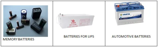 Product / Service ELECTRICAL CONSUMABLE & BATTERIES batere